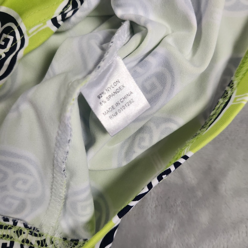 LULU B Catalina Cloth Asymmetrical Hem Green XL UPF 50+ Coastal Grandma Top - Picture 5 of 5